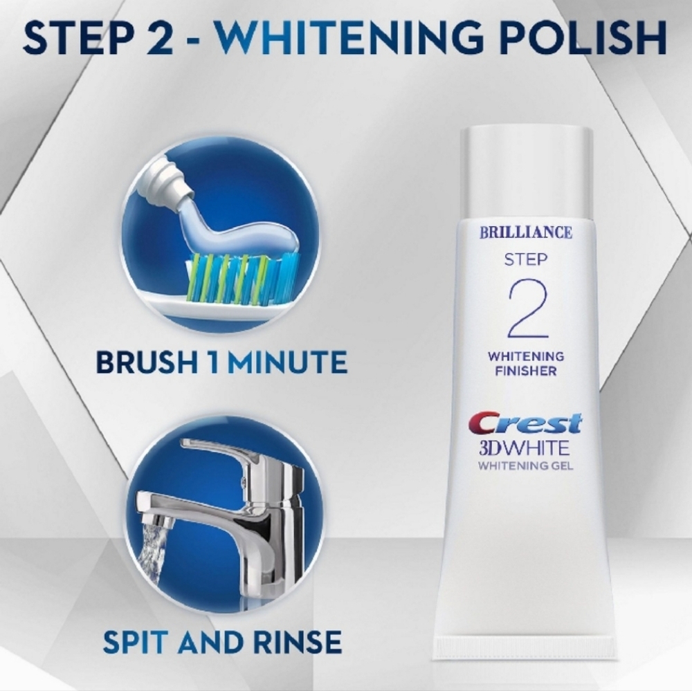 $8 When Bundled - Crest 3D White Brilliance 2-Step Whitening Treatment - Picture 6 of 8
